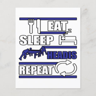 Flyer Comer Cabeça de Sono Presente