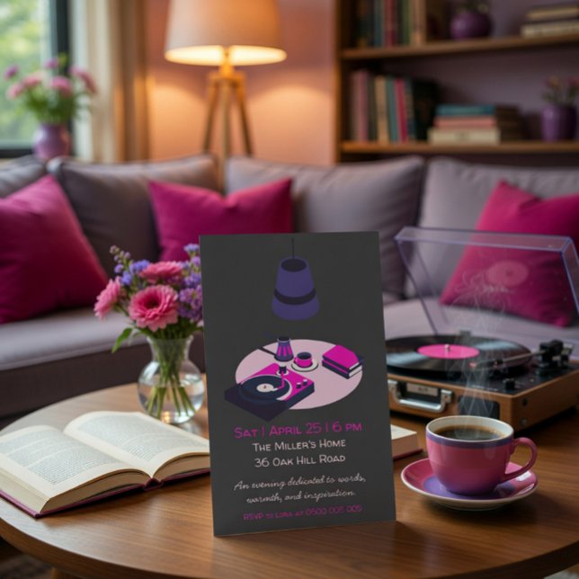 Flyer Community Reading Club Invitation (Criador carregado)