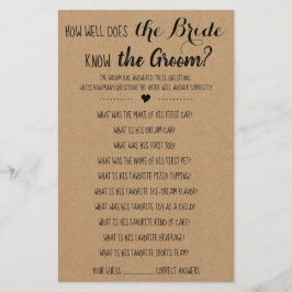 Flyer Como A Noiva Conhece A Placa De Jogo Do Groom?