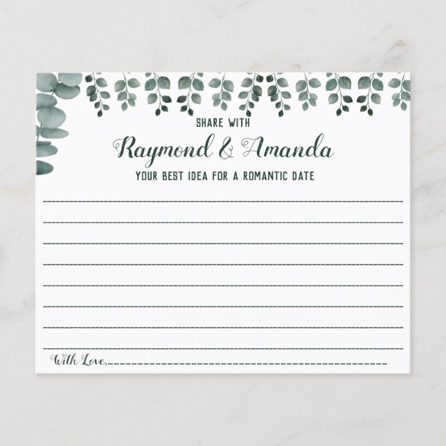 Flyer Compartilhe uma ideia de data para a placa de Chá  (Frente)