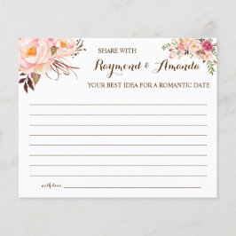 Flyer Compartilhe uma ideia de data para a placa de Chá 