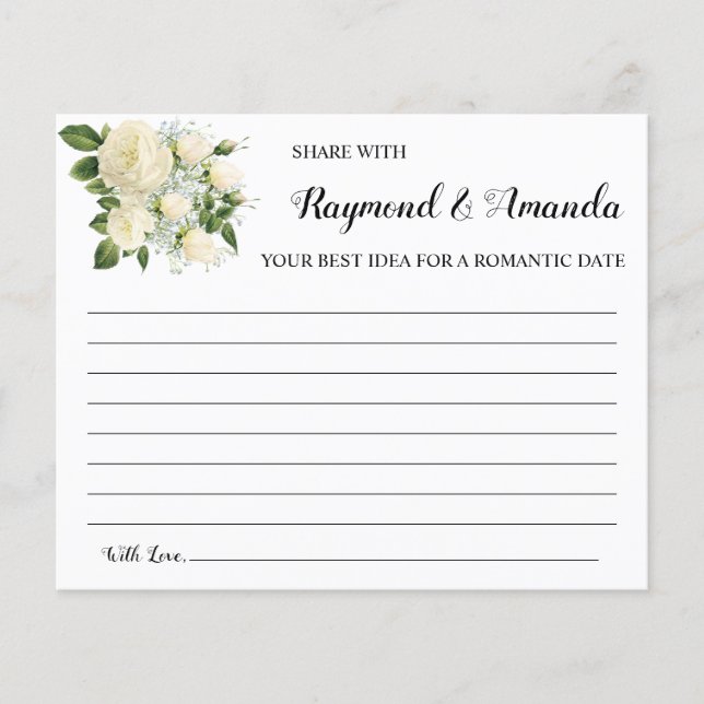 Flyer Compartilhe uma ideia de data para a placa de Chá  (Frente)