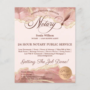 Flyer Compartimento do notário e do empréstimo móvel,