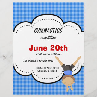 Flyer Competição de ginástica