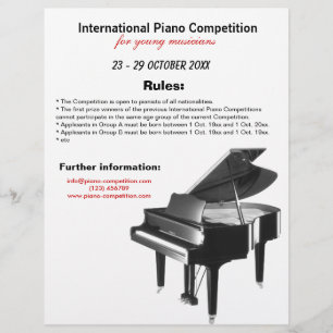 Flyer Competição Piano