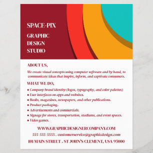 Flyer Conceito moderno, propaganda do designer gráfico