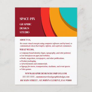 Flyer Conceito moderno, propaganda do designer gráfico