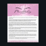 Flyer Condutas rosa da instrução de pós-tratamento de mi<br><div class="desc">Instrução De Microbexiga Após Cuidados Secundários Modernos De Colírio Rosa.</div>