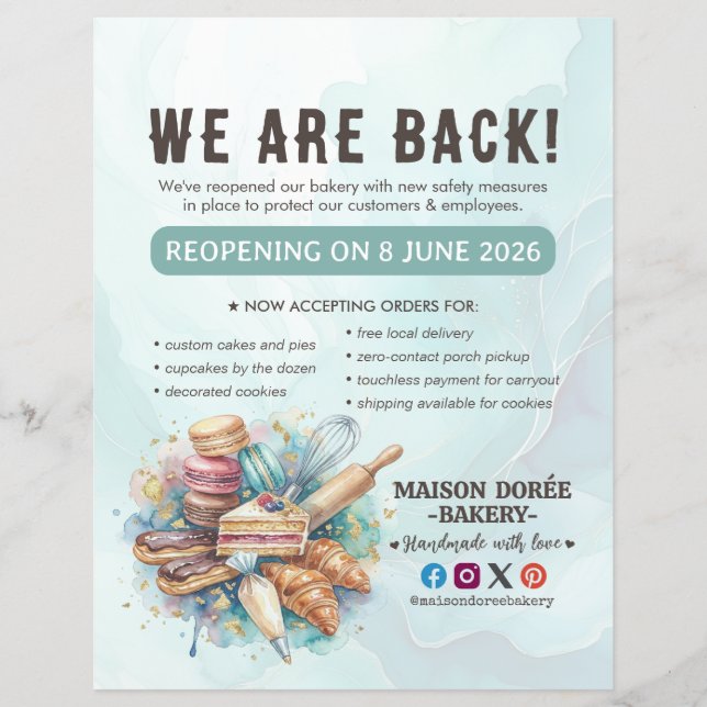 Flyer Confeiteiro de Padaria Fazendo Catering Grande Rea (Frente)