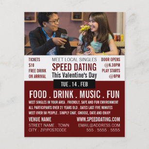 Flyer Configuração romântica, Anúncio de evento de Namor