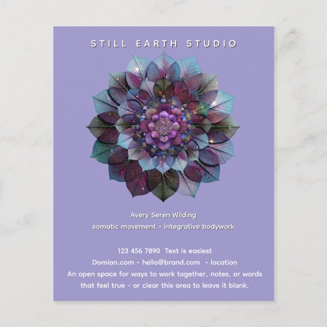 Flyer Conselho das Folhas | Mandala (Verso)