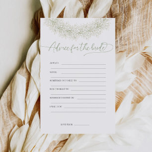 Flyer Conselhos Para a Noiva Jogo para Chá de Noiva Panf