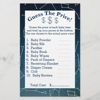 Flyer Constelações Espaciais e Estrelas Adivinham Os Pre