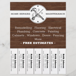 Flyer Construção Rústica Vintage Vintage