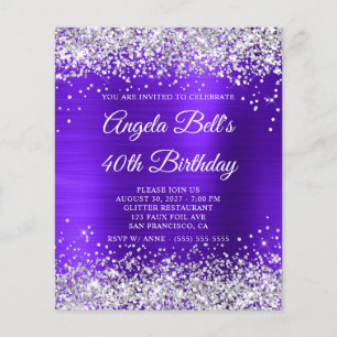 Flyer Convidado para aniversário de 40 anos do Violet In