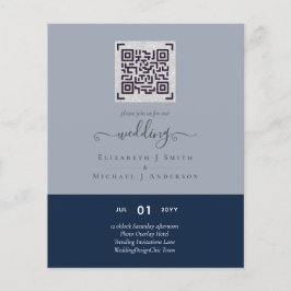 Flyer Convidados de Data de Salvamento de Casamento de C