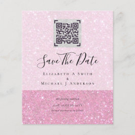 Flyer Convidados de Data de Salvamento de Casamento de C