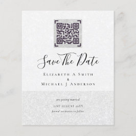 Flyer Convidados de Data de Salvamento de Casamento de C