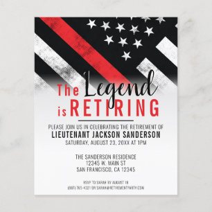 Flyer Convite à Linha Vermelha para Retirada de Bombeiro