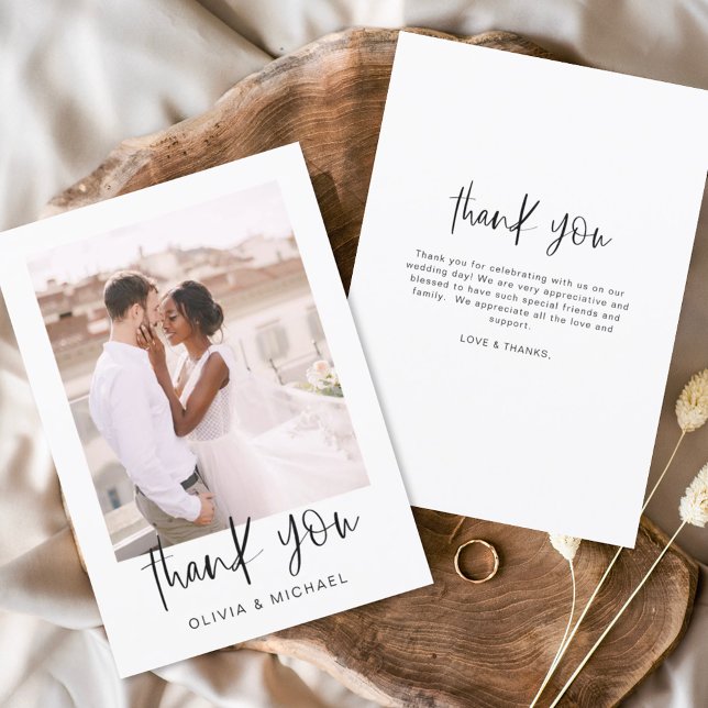 Flyer Convite de agradecimento de casamento econômico co (Criador carregado)