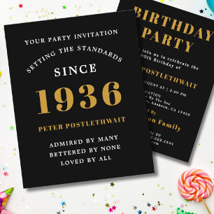 Flyer Convite de Aniversário de 90 anos Orçamento de 193