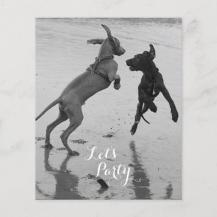 Flyer Convite de Aniversário de Cachorros