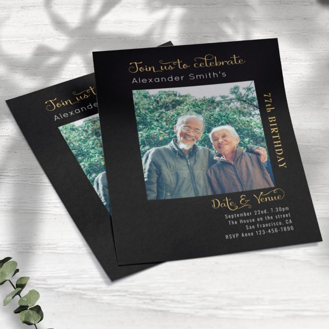 Flyer Convite de Aniversário para Orçamento de Qualquer  (Criador carregado)