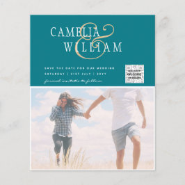 Flyer Convite de Casamento com Foto ECONOMICO Código QR 