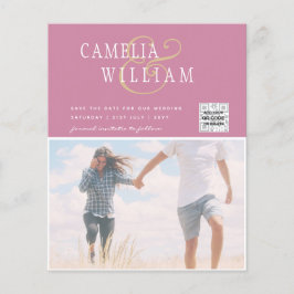 Flyer Convite de Casamento com Foto ECONOMICO Código QR 