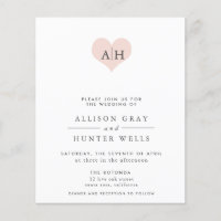Convite de Casamento com Motivo Floral
