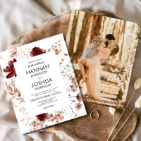 Convite De Casamento De Instagram De Foto Em Queda