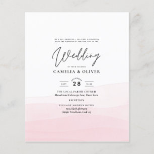 Flyer Convite de casamento de Mão Rosa Ciada