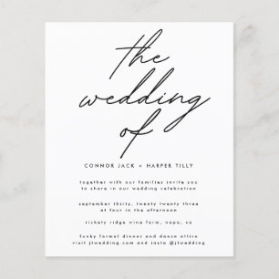 Flyer Convite de casamento de orçamento   Detalhe Códi