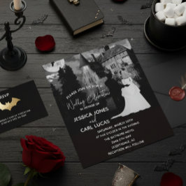 Flyer Convite de Casamento do Casal da Mansão do Hallowe