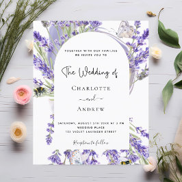 Flyer convite de casamento do orçamento da arca floral l
