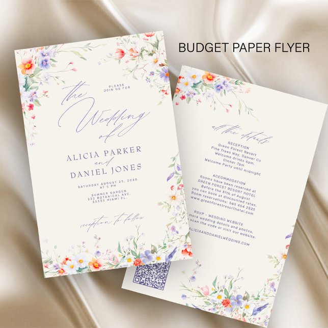 Flyer Convite de casamento elegante e completo com orçam (Criador carregado)