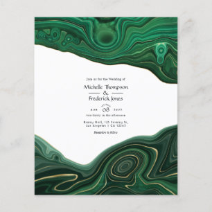 Flyer Convite de Casamento em Ágata com Estratos de Mala