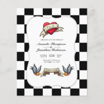 Convite de Casamento Rockabilly