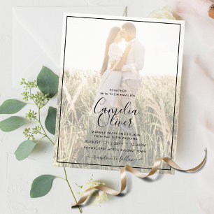 Flyer CONVITE DE CASAMENTO Terracotta de Sobreposição 