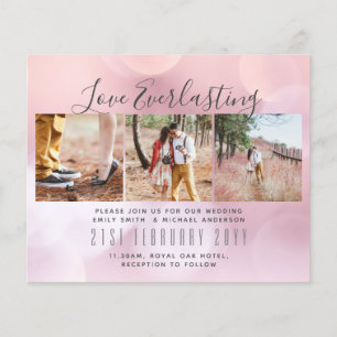 Flyer Convite de Evento de Casamento FOTOS COLAGEM Amor 