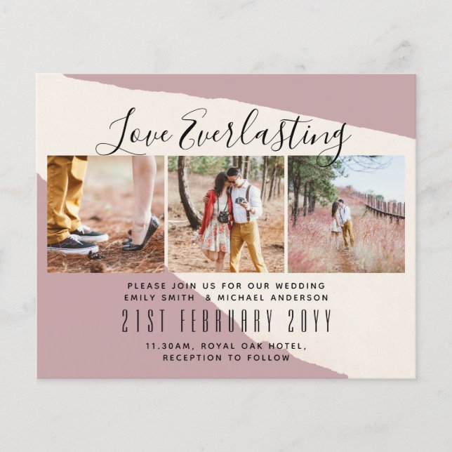 Flyer Convite de Everduradouro para evento de casamento  (Frente)