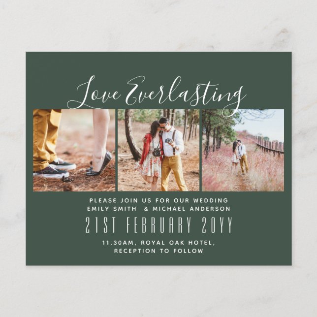 Flyer Convite de Everduradouro para evento de casamento  (Frente)