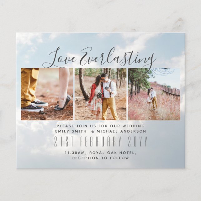 Flyer Convite de Everduradouro para evento de casamento  (Frente)