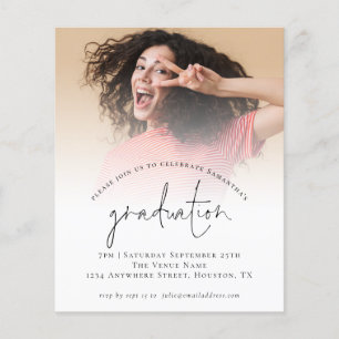 Flyer Convite de Festa de Formatura de Foto Simples 2022