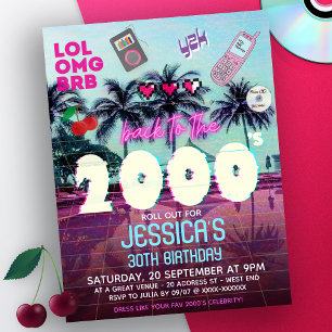 Flyer convite de festas da década de 2000