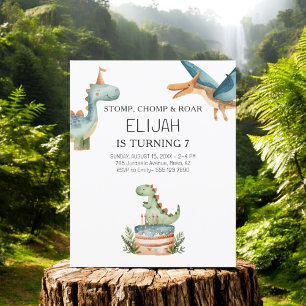 Flyer Convite de festas de Crianças de Aniversário do Di