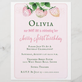 Flyer Convite de festas de primeiro aniversario de Moran