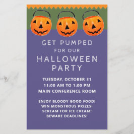 Flyer Convite de Halloween Fofo