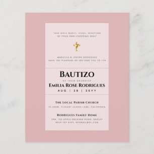 Flyer CONVITE DE NASCIMENTO DE BAUTIZO Bautismo BAPTISM