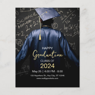 Flyer Convite Feliz de Formatura, Turma de 2024